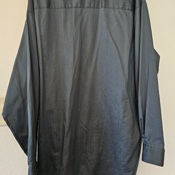 KENNETH COLE REACTION Men's Dress Shirt XXL 18 34-35 Wrinkle Free Green - Picture 7 of 7